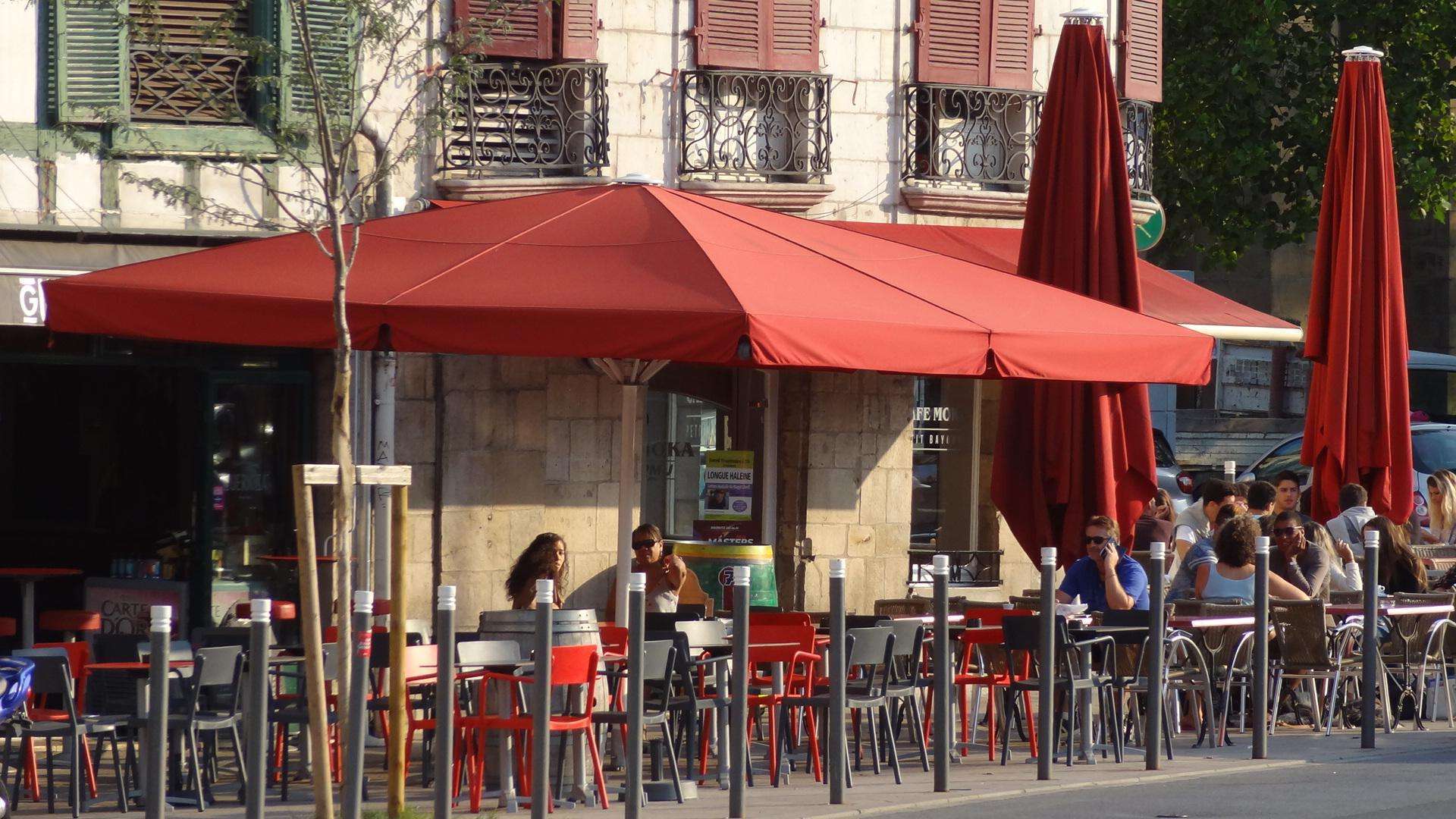 Terrasse du Café Moka, 6 rue des Lisses à Bayonne